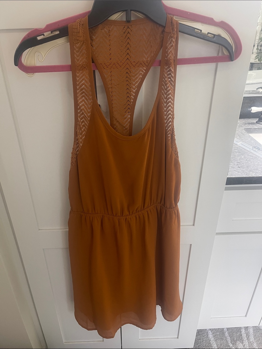 Umgee Rust Brown Racerback Dress